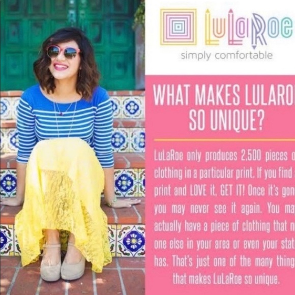 LuLaRoe multi-colored Cassie skirt size L NWT - Picture 7 of 7